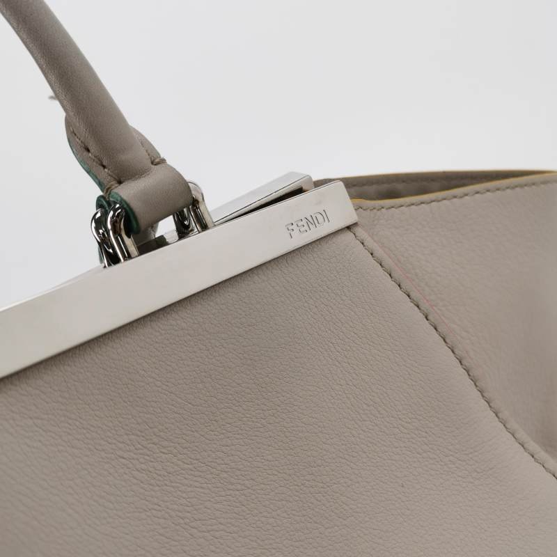 Fendi 3 jours牛皮金屬邊百搭經典翅膀包單肩包-7