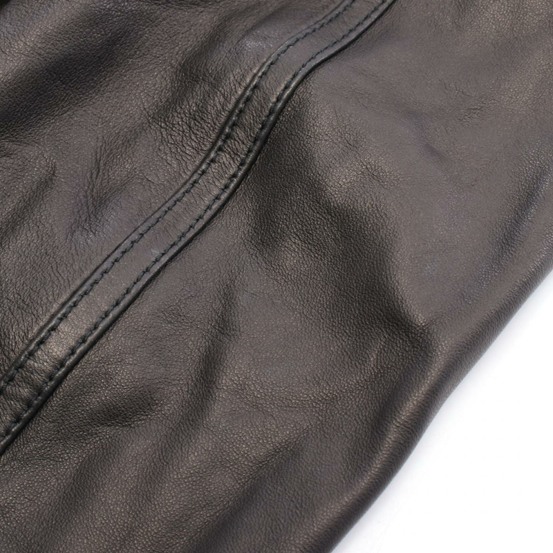 DOLCE & GABBANA 女羊皮騎手夾克，黑色，38號，二手-5