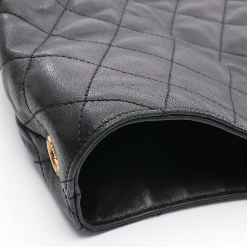 SAINT LAURENT PARIS Ikar Maxi 手提包 698651AAANG1000 黑色皮革 二手-5