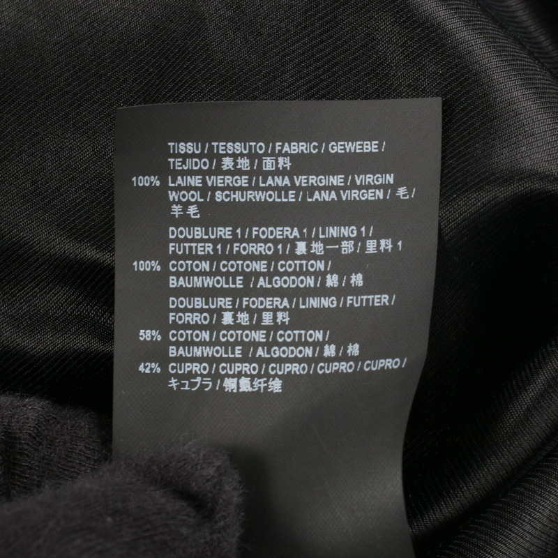 聖羅蘭巴黎羊毛雙排扣大衣，黑色，44號，二手男款-4