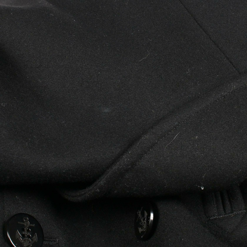 聖羅蘭巴黎羊毛雙排扣大衣，黑色，44號，二手男款-10