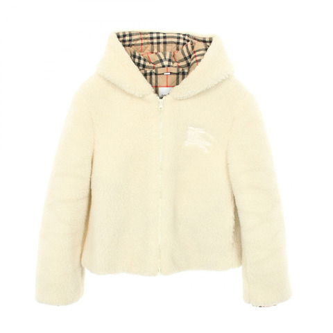 BURBERRY Bore Blouson 羊絨聚酯白色 #UK2 二手女裝