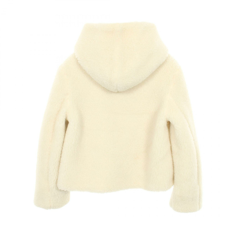 BURBERRY Bore Blouson 羊絨聚酯白色 #UK2 二手女裝-1