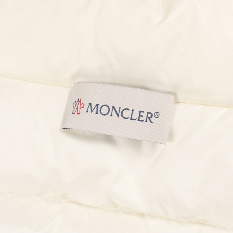 MONCLER 羊毛開襟羊毛羽絨外套 白色 #XS 二手女款-2