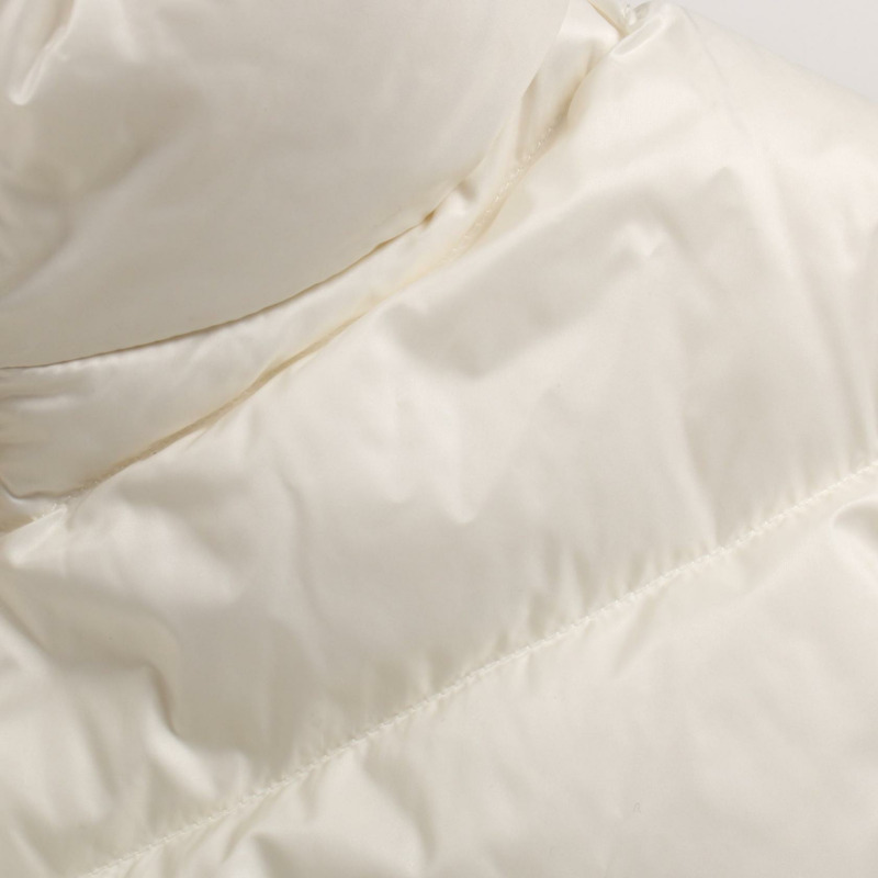 MONCLER 羊毛開襟羊毛羽絨外套 白色 #XS 二手女款-7