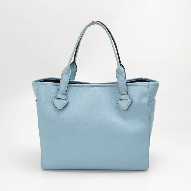 Loewe牛皮純色字母Logo托特包手提包-3