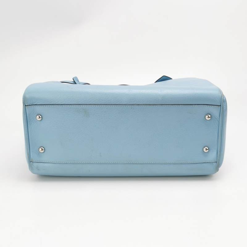 Loewe牛皮純色字母Logo托特包手提包-4