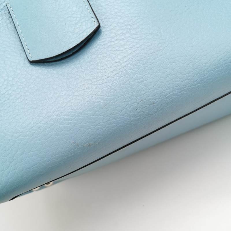 Loewe牛皮純色字母Logo托特包手提包-8