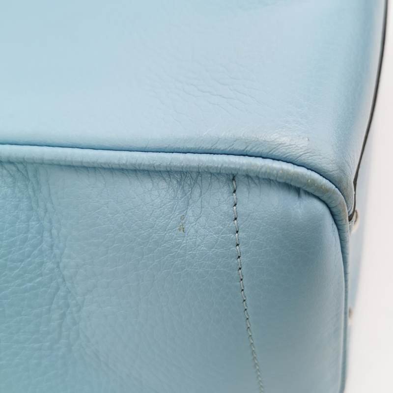 Loewe牛皮純色字母Logo托特包手提包-11