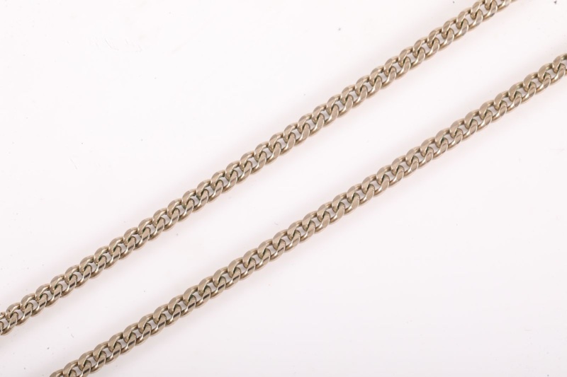 CHANEL 合金22B愛心滿鑽雙C項鏈-3