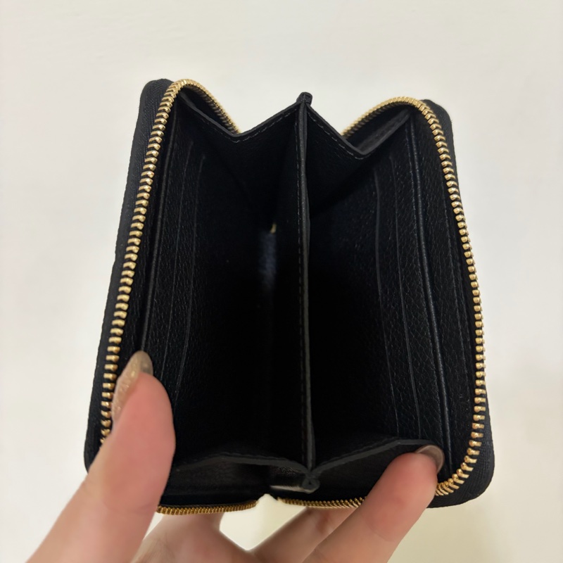 🌟全新🌟LV黑牛皮壓紋金釦ㄇ拉零錢包M60574-6