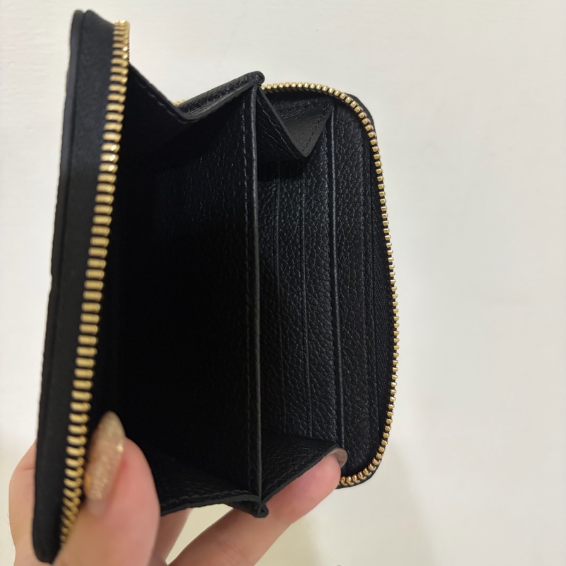 🌟全新🌟LV黑牛皮壓紋金釦ㄇ拉零錢包M60574-8