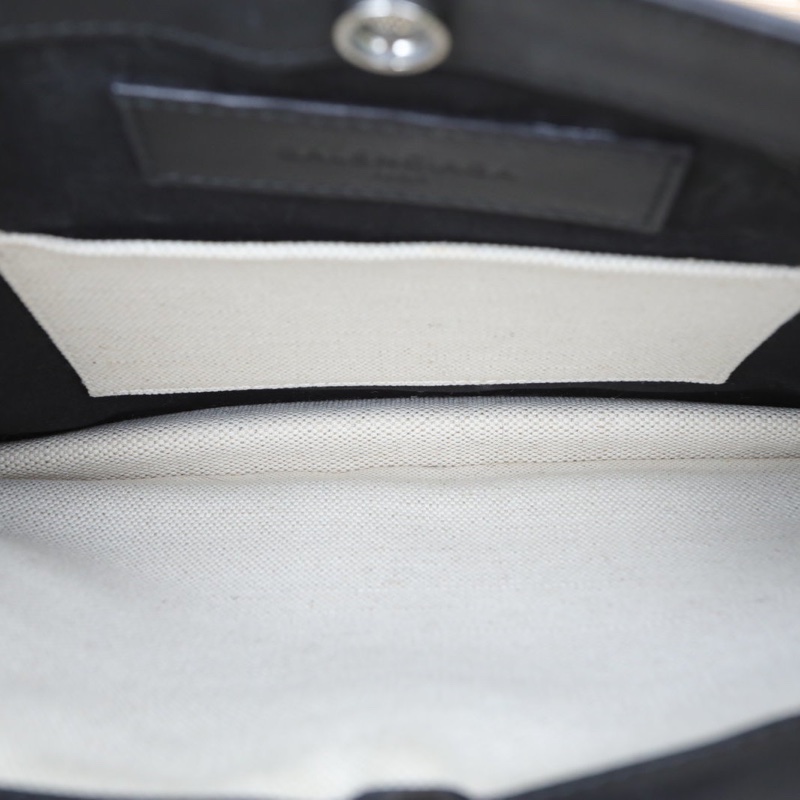 BALENCIAGA 拼色帆布風琴包斜挎包-5