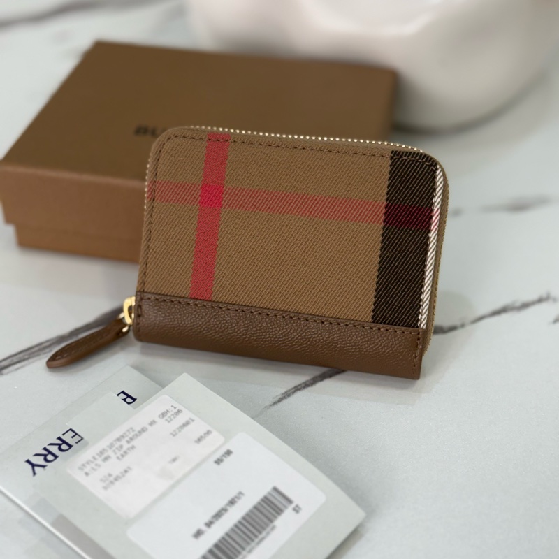 （台灣專櫃購入）全新Burberry 經典雙層零錢包 專櫃16000-0