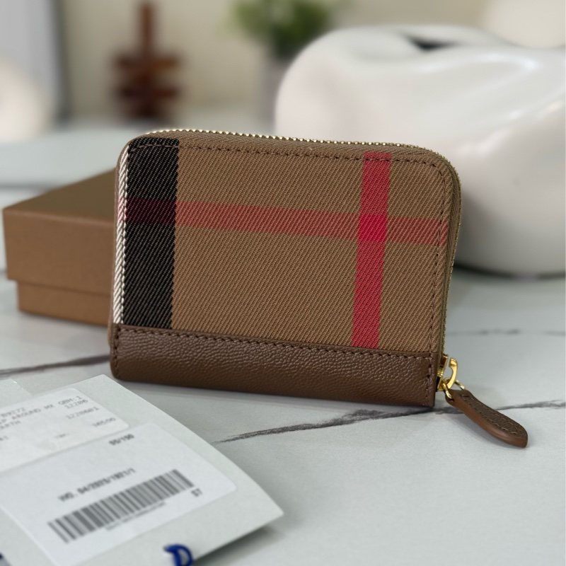 （台灣專櫃購入）全新Burberry 經典雙層零錢包 專櫃16000-1
