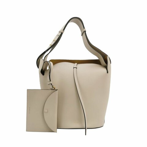 Burberry The Bucket牛皮純色字母logo子母包單肩包