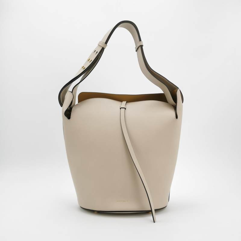 Burberry The Bucket牛皮純色字母logo子母包單肩包-2