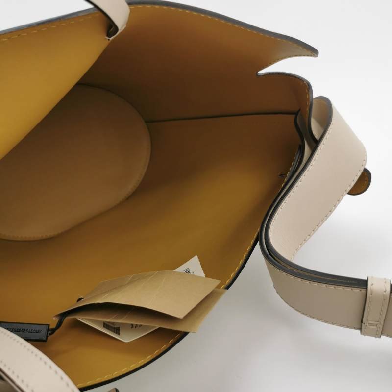 Burberry The Bucket牛皮純色字母logo子母包單肩包-7