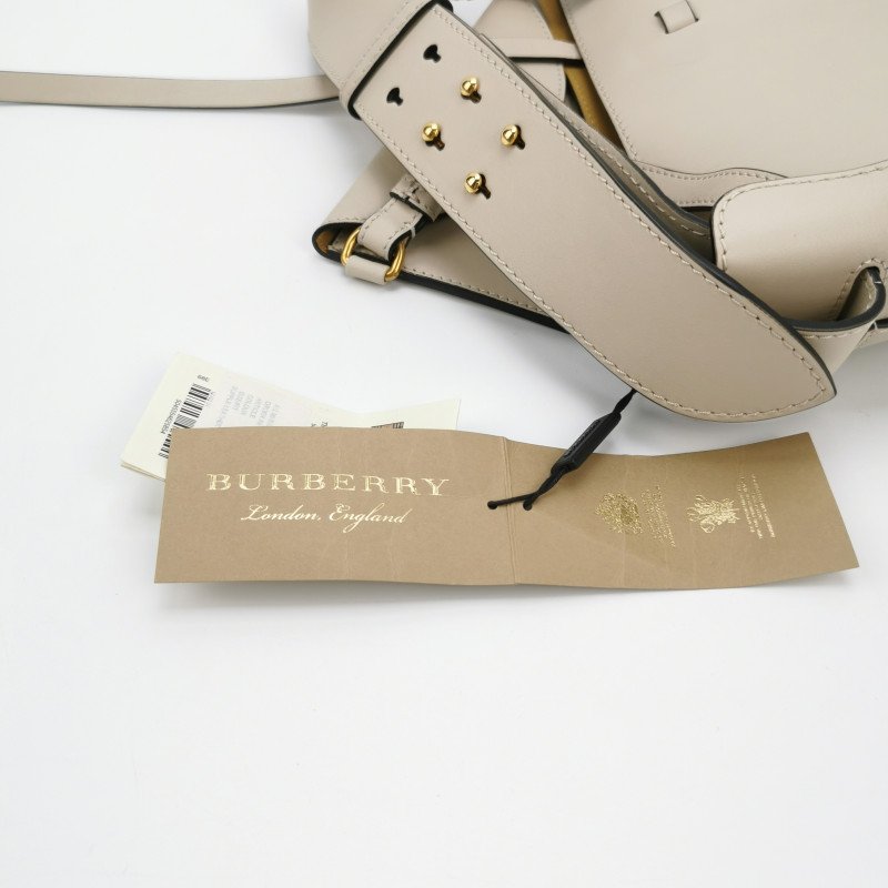 Burberry The Bucket牛皮純色字母logo子母包單肩包-8