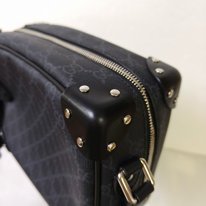 【🐴馬上下單最優惠】🧧限時降價至2/11（原$33800）【9成新】㊣✨GUCCI✨（附盒子）古馳 GG 黑灰 箱包 Box 軟盒子 盒包 箱型包 相機包 肩背包 斜背包/雙G/二手包/保證正品🌳二手樹屋🌳-12