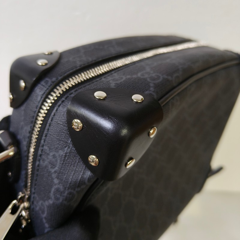 【🐴馬上下單最優惠】🧧限時降價至2/11（原$33800）【9成新】㊣✨GUCCI✨（附盒子）古馳 GG 黑灰 箱包 Box 軟盒子 盒包 箱型包 相機包 肩背包 斜背包/雙G/二手包/保證正品🌳二手樹屋🌳-13