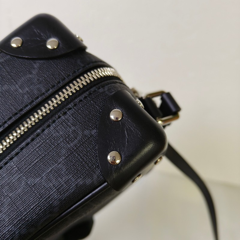 【🐴馬上下單最優惠】🧧限時降價至2/11（原$33800）【9成新】㊣✨GUCCI✨（附盒子）古馳 GG 黑灰 箱包 Box 軟盒子 盒包 箱型包 相機包 肩背包 斜背包/雙G/二手包/保證正品🌳二手樹屋🌳-16