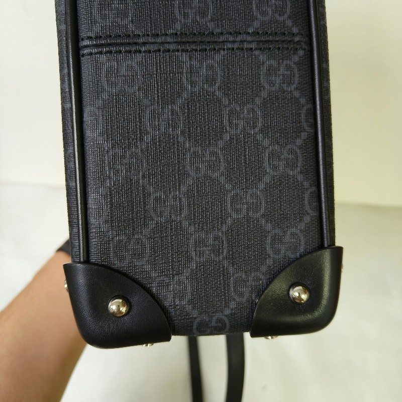 【🐴馬上下單最優惠】🧧限時降價至2/11（原$33800）【9成新】㊣✨GUCCI✨（附盒子）古馳 GG 黑灰 箱包 Box 軟盒子 盒包 箱型包 相機包 肩背包 斜背包/雙G/二手包/保證正品🌳二手樹屋🌳-20