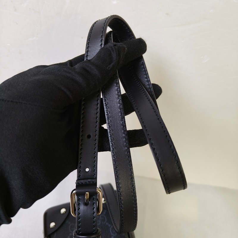 【🐴馬上下單最優惠】🧧限時降價至2/11（原$33800）【9成新】㊣✨GUCCI✨（附盒子）古馳 GG 黑灰 箱包 Box 軟盒子 盒包 箱型包 相機包 肩背包 斜背包/雙G/二手包/保證正品🌳二手樹屋🌳-25