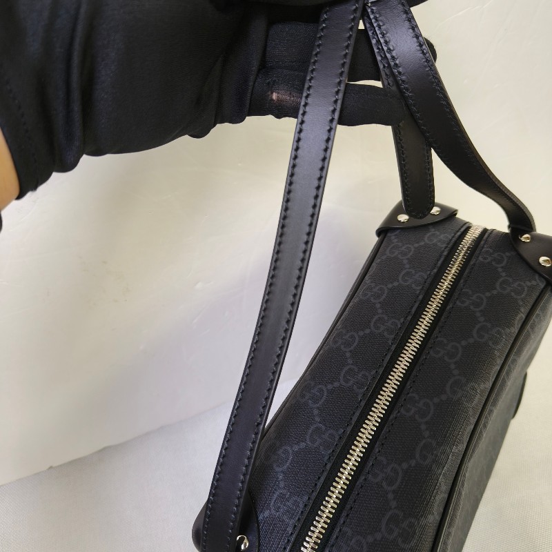 【🐴馬上下單最優惠】🧧限時降價至2/11（原$33800）【9成新】㊣✨GUCCI✨（附盒子）古馳 GG 黑灰 箱包 Box 軟盒子 盒包 箱型包 相機包 肩背包 斜背包/雙G/二手包/保證正品🌳二手樹屋🌳-27