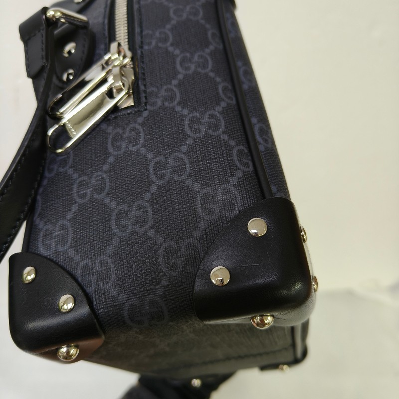 【🐴馬上下單最優惠】🧧限時降價至2/11（原$33800）【9成新】㊣✨GUCCI✨（附盒子）古馳 GG 黑灰 箱包 Box 軟盒子 盒包 箱型包 相機包 肩背包 斜背包/雙G/二手包/保證正品🌳二手樹屋🌳-29