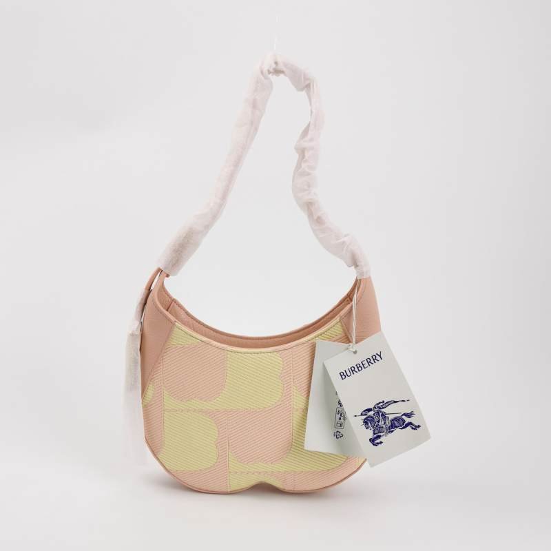 Burberry Chess牛皮拼色馬頭金屬裝飾單肩包9.8新-4