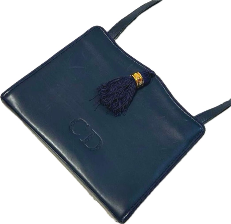 Christian Dior 迪奧 深藍肩背包-0