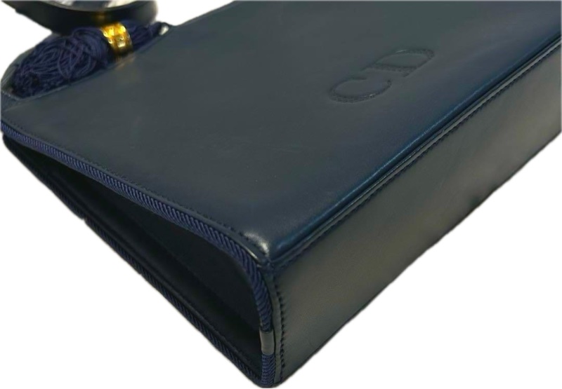 Christian Dior 迪奧 深藍肩背包-3