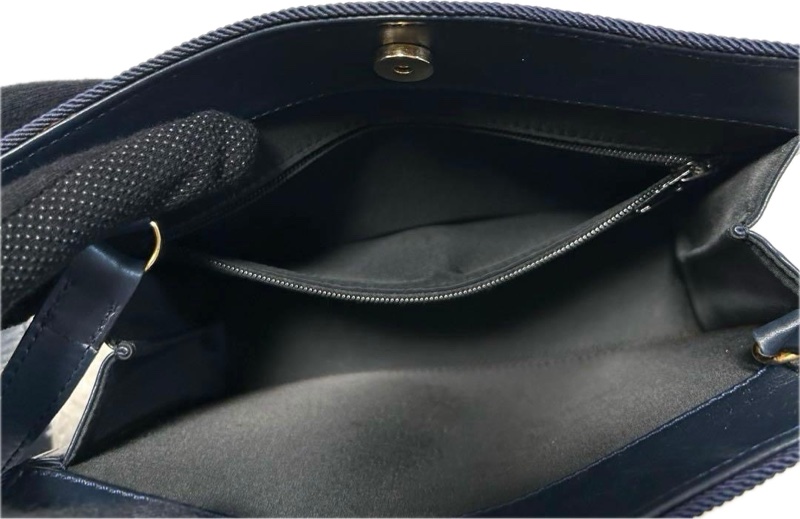 Christian Dior 迪奧 深藍肩背包-8