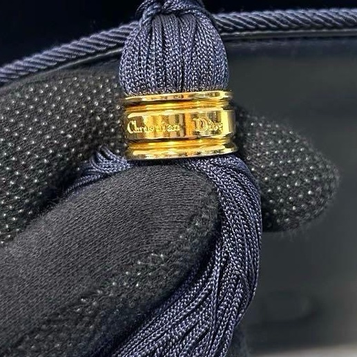 Christian Dior 迪奧 深藍肩背包-12