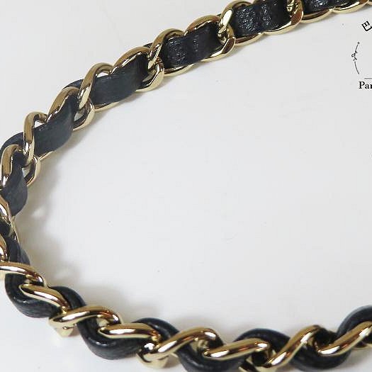 【巴黎站二手名牌專賣店】＊現貨＊CHANEL香奈兒真品＊AS3171 黑色菱格紋荔枝牛皮淡金雙C方型化妝箱包-4