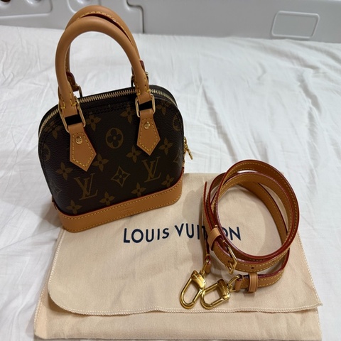 LV Nano Alma M82717 小貝殼包 手提 斜背 側背包
