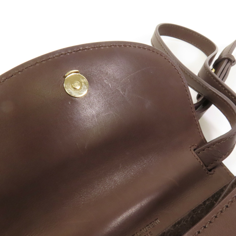 SAINT LAURENT 牛皮皮革Kaia金扣肩背袋-15