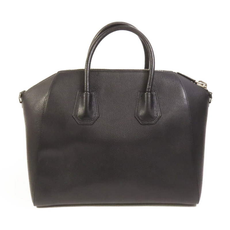 GIVENCHY 牛皮皮革Antigona銀扣手挽肩背兩用袋-1