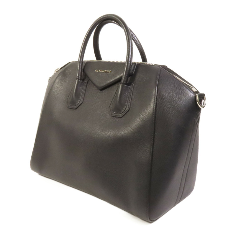 GIVENCHY 牛皮皮革Antigona銀扣手挽肩背兩用袋-2