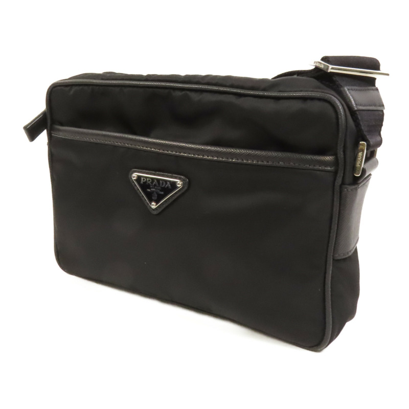 PRADA 尼龍Shoulder Bag銀扣肩背袋-2