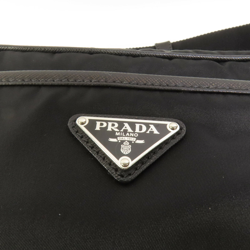 PRADA 尼龍Shoulder Bag銀扣肩背袋-5