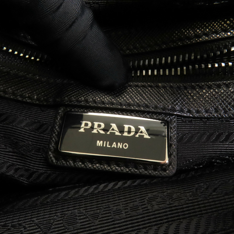 PRADA 尼龍Shoulder Bag銀扣肩背袋-8