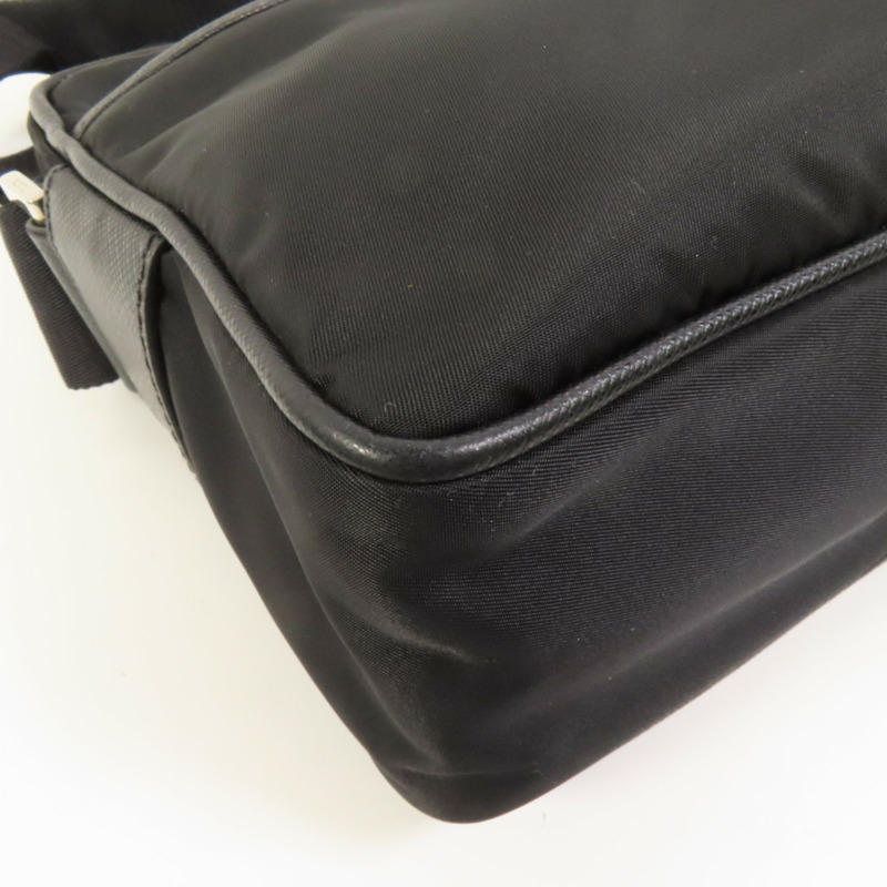 PRADA 尼龍Shoulder Bag銀扣肩背袋-14