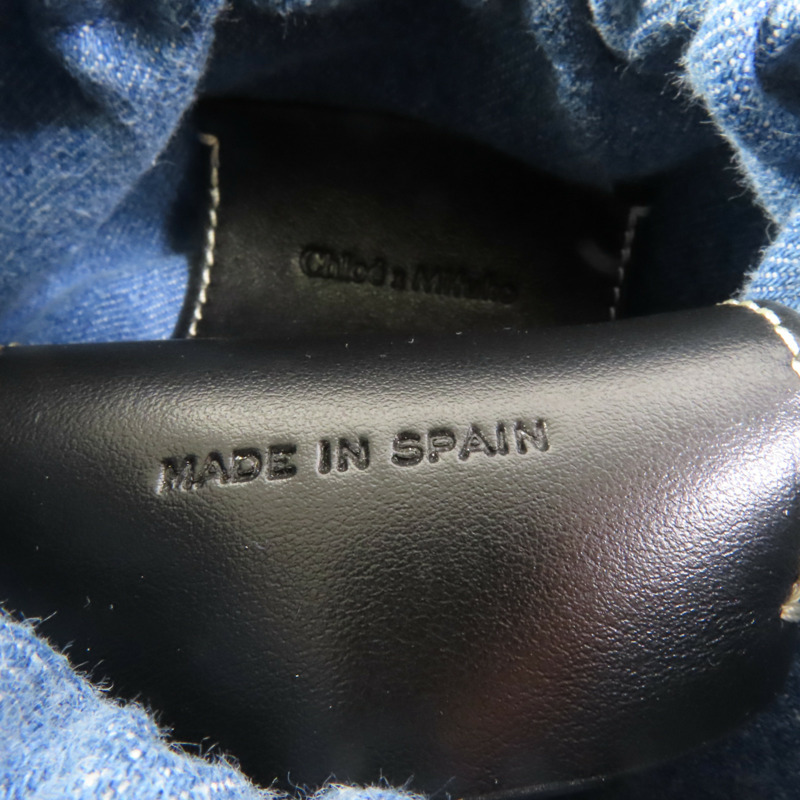 Chloe Raffia Denim Woody Small Basket Bag手挽肩背兩用袋-7