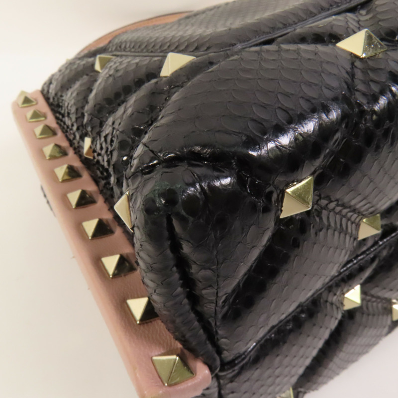 Valentino 牛皮皮革2 Way Shoulder金扣手挽肩背兩用袋-12