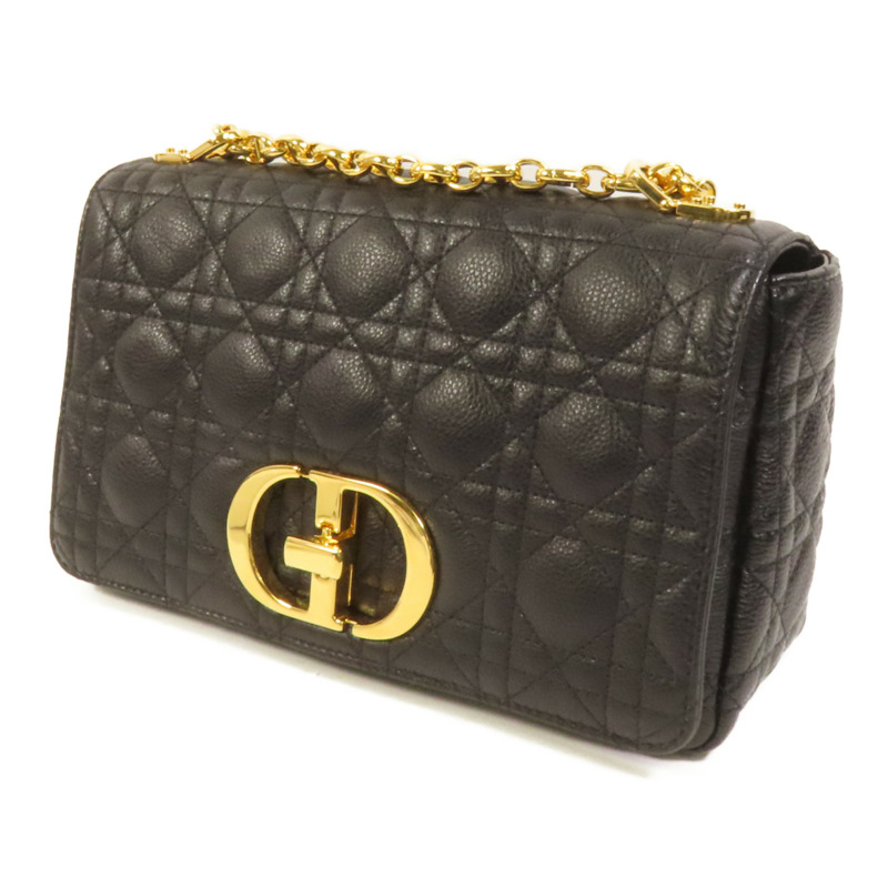 Dior 牛皮皮革Dior Caro Medium金扣鏈帶肩背袋-2