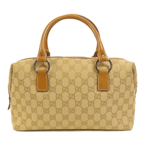 GUCCI 帆布Hand Bag銀扣手挽袋