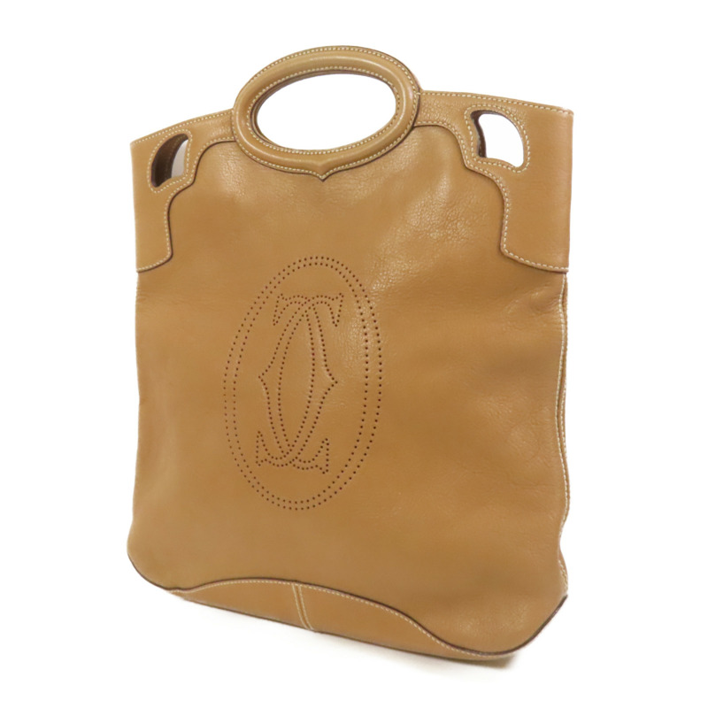 CARTIER 牛皮皮革Marcello手挽袋-2