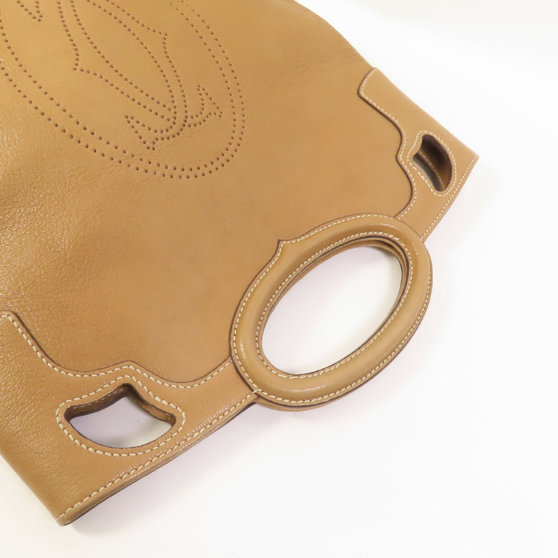 CARTIER 牛皮皮革Marcello手挽袋-4